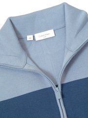 Calvin Klein Golf Blue Neve Knit 1/2 Zip Sweater - Image 7 of 8