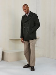 Charcoal Grey Regular Fit N.Premium Peacoat - Image 2 of 10