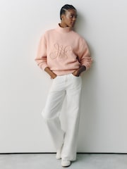 Pink High Neck Sweatshirt - Image 2 of 4