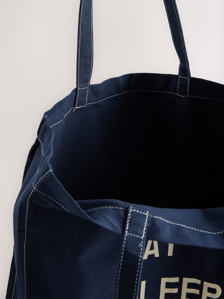 Navy Shopper Bag - Image 5 of 5