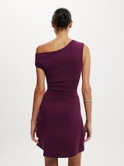 Cotton On Purple Sandy Asymmetric Mini Dress - Image 2 of 4