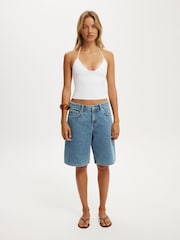 Cotton On Blue Baggy Denim Short - Image 3 of 10