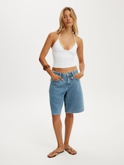 Cotton On Blue Baggy Denim Short - Image 4 of 10