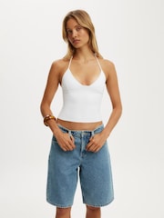 Cotton On Blue Baggy Denim Short - Image 8 of 10