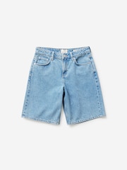 Cotton On Blue Baggy Denim Short - Image 9 of 10