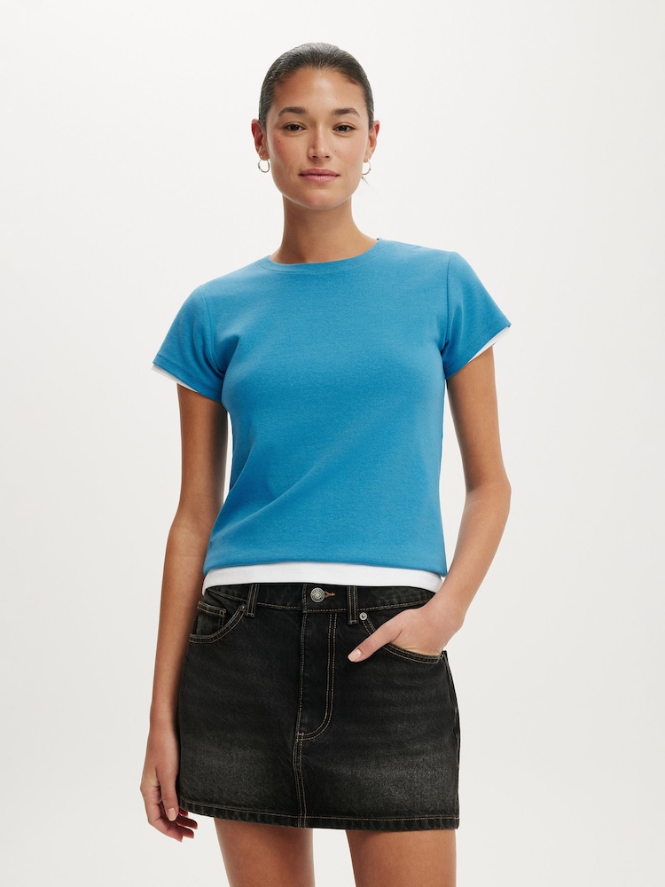 Cotton On Black Original Denim Mini Skirt - Image 1 of 6