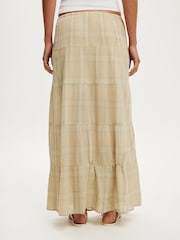 Cotton On Natural Haven Multi Tiered Maxi Skirt - Image 5 of 5