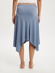 Cotton On Blue Sandy Midi Skirt - Image 5 of 5