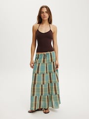 Cotton On Blue Haven Multi Tiered Maxi Skirt - Image 1 of 5