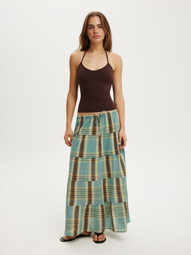 Cotton On Blue Haven Multi Tiered Maxi Skirt - Image 1 of 5