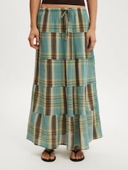 Cotton On Blue Haven Multi Tiered Maxi Skirt - Image 4 of 5