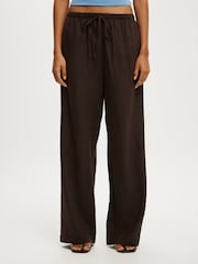Cotton On Brown Haven Wide Leg Trousers - Image 4 of 5