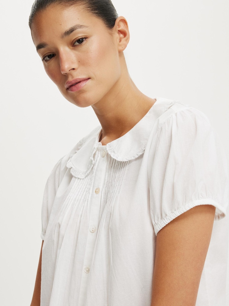 ホワイト - Cotton On Edie ベビードールシャツ - 画像 4 / 4