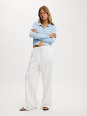 Cotton On White Haven Wide Leg Trousers - Image 1 of 5