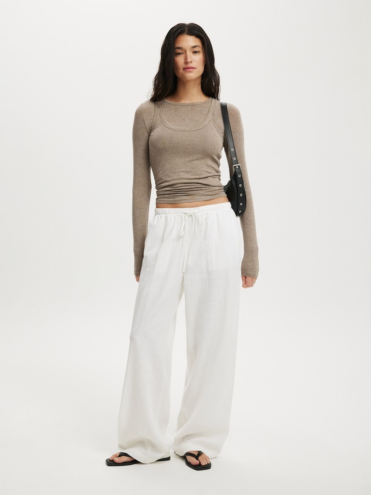 Weiß - Cotton On Haven Hose mit weitem Bein - Bild 6 von 6