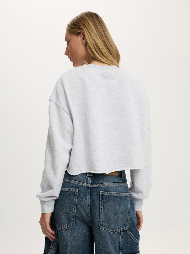 Cotton On Cropped Fleece Sweatshirt - صورة 2 من 4