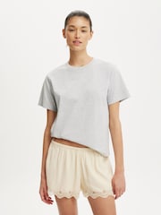 Cotton On Natural Estelle Lace Shorts - Image 1 of 6