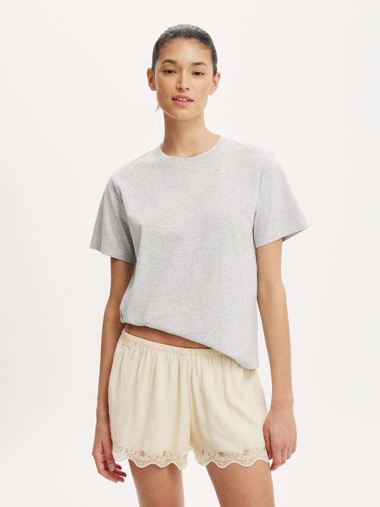 Cotton On Natural Estelle Lace Shorts - Image 1 of 6 Cotton On Natural Estelle Lace Shorts - Image 1 of 6