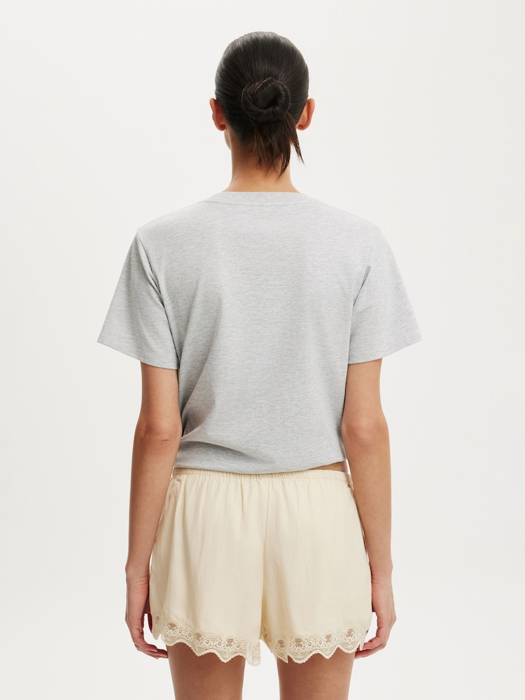 Cotton On Natural Estelle Lace Shorts - Image 2 of 6 Cotton On Natural Estelle Lace Shorts - Image 2 of 6