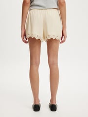 Cotton On Natural Estelle Lace Shorts - Image 4 of 6