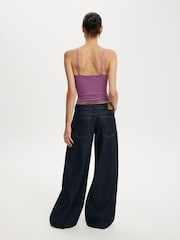 Cotton On Blue Low Rise Wide Jeans - Image 2 of 5
