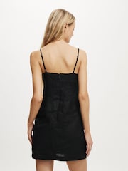 Cotton On Black Luxe Linen Strappy Dress - Image 2 of 4