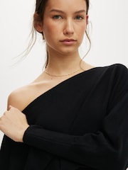 Cotton On Black Everfine Long Sleeve Batwing Knitwear Jumper - Image 5 of 5