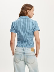 Cotton On Green Maya Rouched Shirt - Image 2 of 4