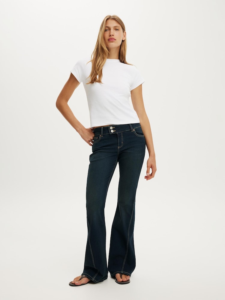 Cotton On Blue Mid Rise Bootcut Jeans - Image 1 of 5