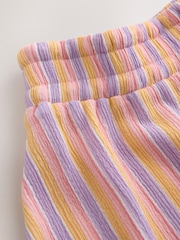 Purple/Pink/Orange Stripe Tie Detail Skirt (3-16yrs) - Image 8 of 8