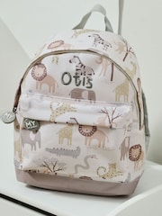 Personalised Neutral Safari Mini Backpack by My 1st Years - Image 1 of 3