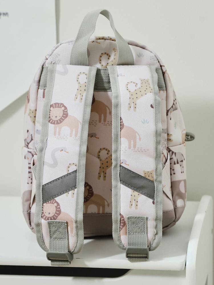 Personalised Neutral Safari Mini Backpack by My 1st Years - Image 2 of 3