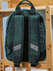 Personalised Mini Forest Green Cord Build Backpack by My 1st Years - Image 3 of 4