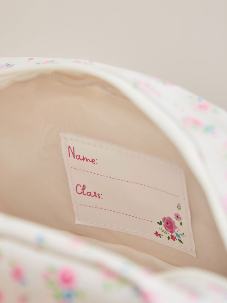 Personalised Ditsy Print Medium Backpack by My 1st Years - Image 4 of 4