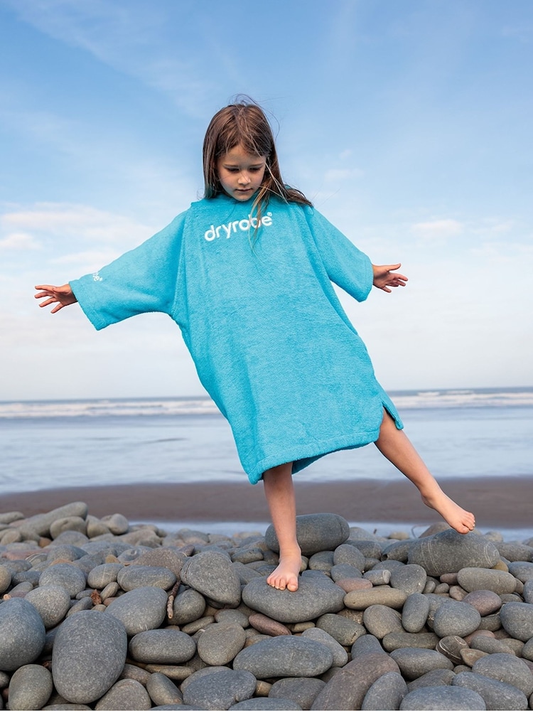 dryrobe Blue Kids Towel Robe - Image 1 of 6 dryrobe Blue Kids Towel Robe - Image 1 of 6