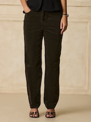 Колір хакі - Corduroy Stovepipe Jeans - Image 2 of 8