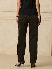 Колір хакі - Corduroy Stovepipe Jeans - Image 4 of 8