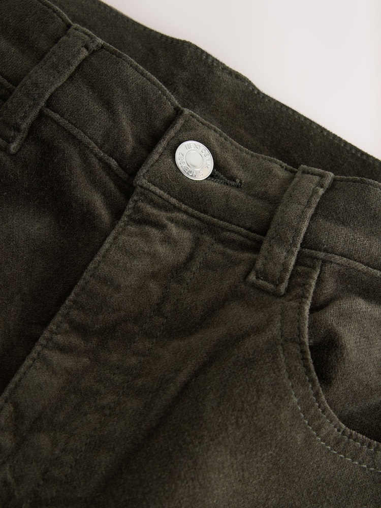 Колір хакі - Corduroy Stovepipe Jeans - Image 8 of 8