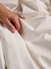 Bedfolk Cloud Relaxed Cotton Deep Fitted Sheet - Image 3 of 5