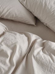 Bedfolk Clay Relaxed Cotton Duvet Cover - Image 2 of 4
