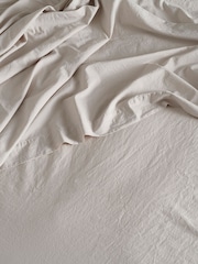 Bedfolk Clay Relaxed Cotton Duvet Cover - Image 4 of 4