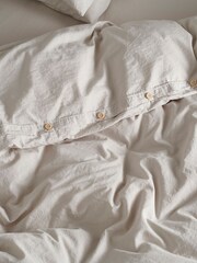 Bedfolk Clay Relaxed Duvet Cover - Image 5 of 5