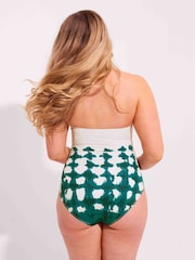 Seaspray Green Aspen Gathered Bandeau Swimsuit - Image 4 of 7