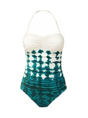 Seaspray Green Aspen Gathered Bandeau Swimsuit - Image 7 of 7