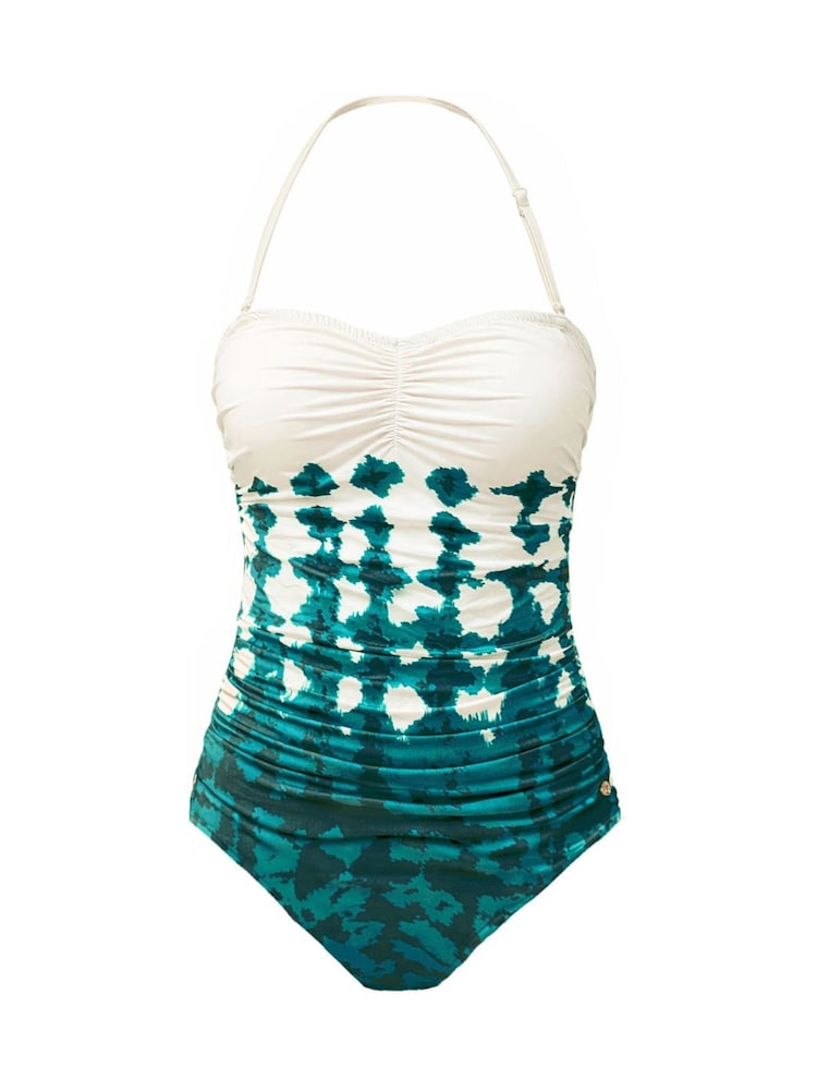 Seaspray Green Aspen Gathered Bandeau Swimsuit - Image 7 of 7