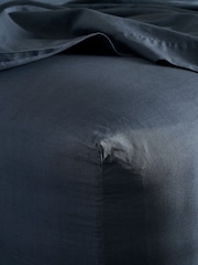 Bedfolk Ink Relaxed Cotton Deep Fitted Sheet - Image 1 of 4