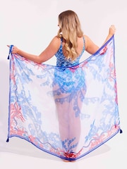 Синий - Seaspray Crete Pareo Cover-Up - Изображение 4 7
