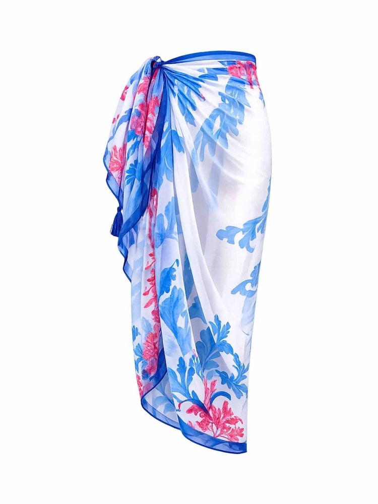 Синий - Seaspray Crete Pareo Cover-Up - Изображение 7 7