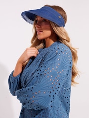 Seaspray Blue Jess Visor Hat - Image 1 of 5