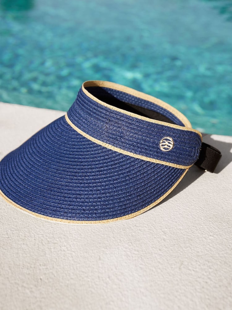 Seaspray Blue Sascha Visor Hat - Image 5 of 5